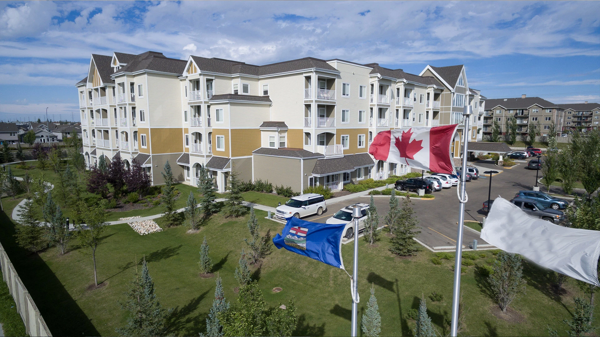 Exterior view of Laurel Heights Retirement home